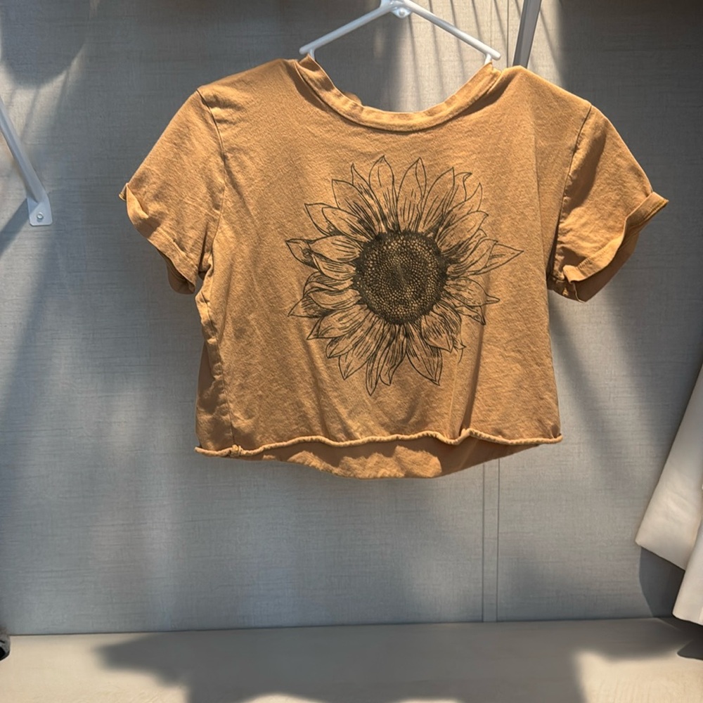 Originality flower crop top